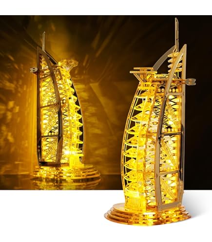 Amazon | CubicFun 3Dパズル LED 自由の女神 カラフルなライト付き 3D